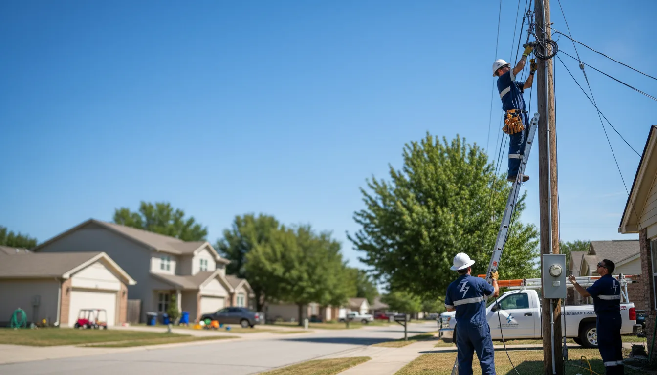 Residential electrician providing installation services in Higginsport, OH